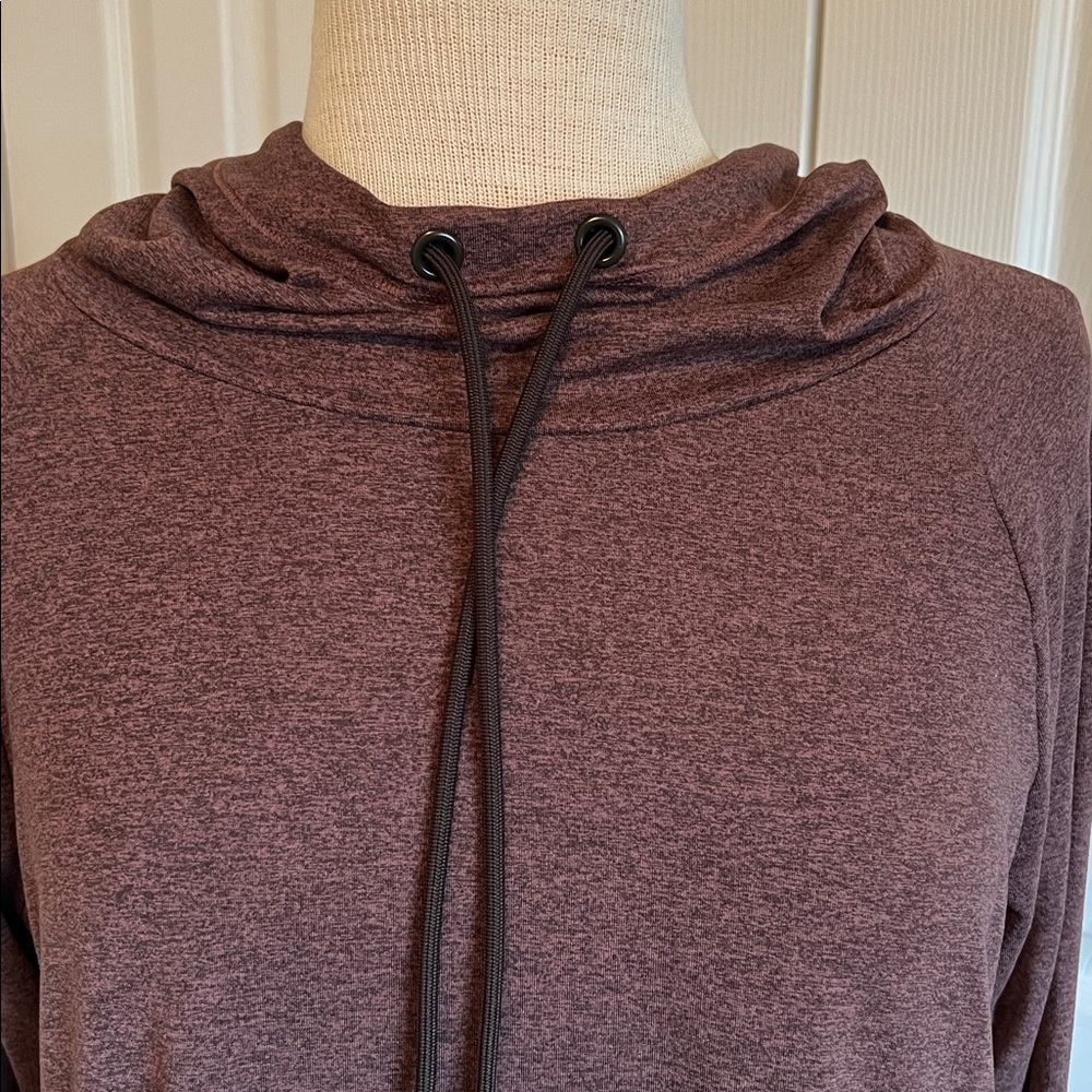 Athleta Uptempo Brown Long Sleeve Hoodie Size Large